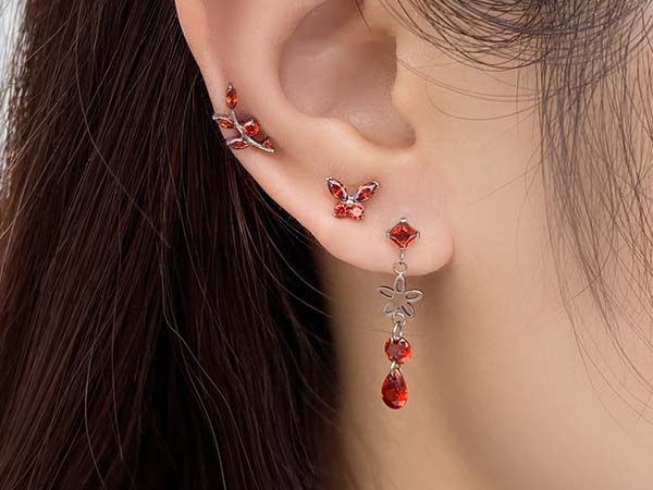 Titanium body piercing jewelry -- labrets, barbells, hoops