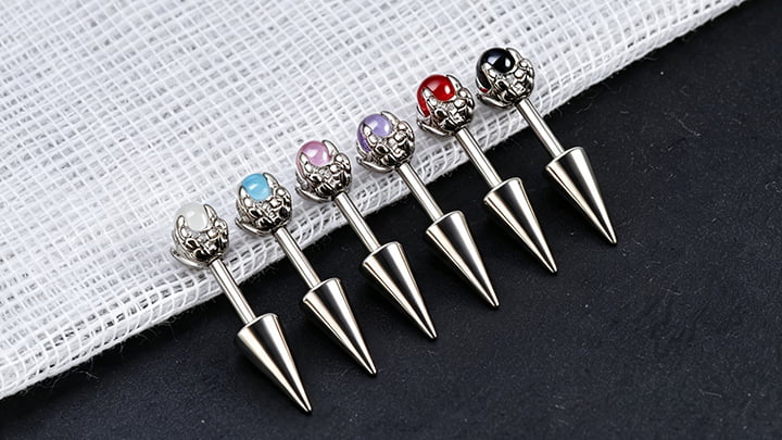 Titanium piercing jewelry product line